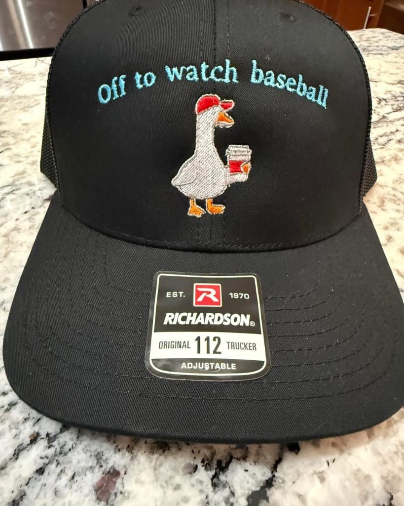 Custom baseball trucker hat